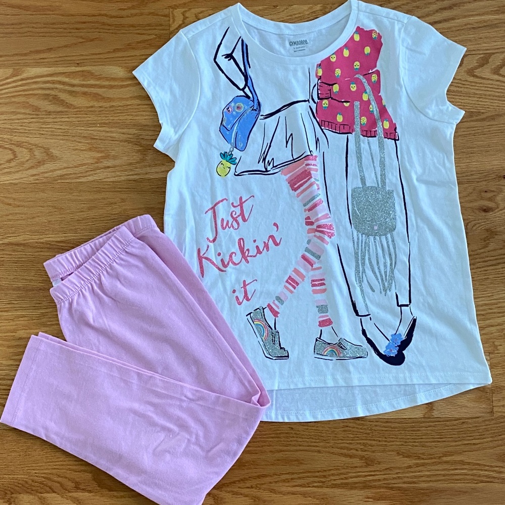 Gymboree NWOT Graphic Tee + Capris (10-12)
